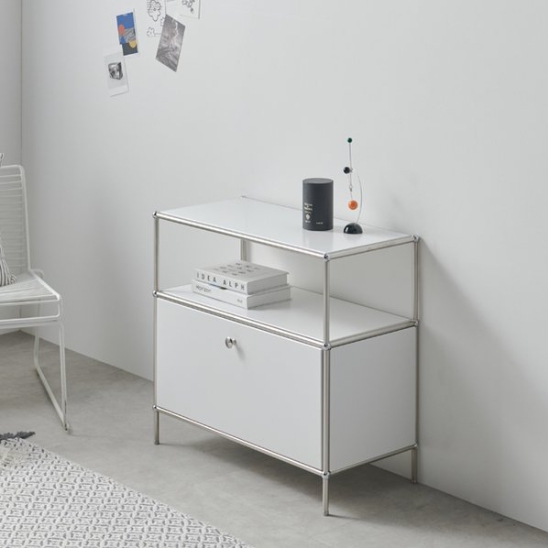 히트가구 N1620 모듈 스틸 낮은 도어 수납장