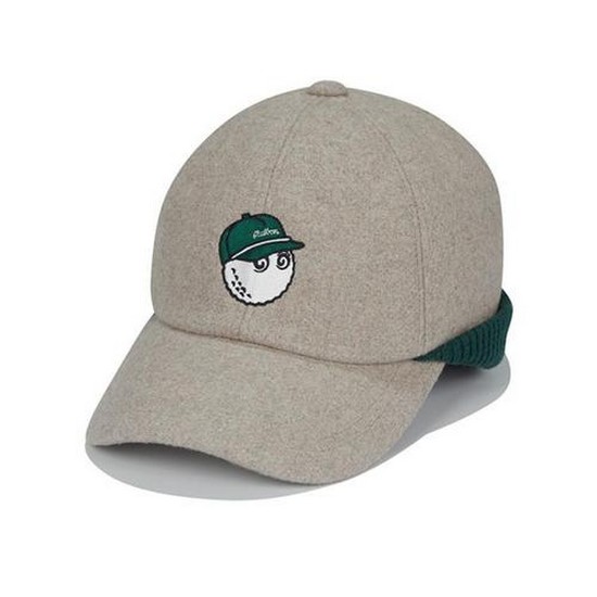 말본골프  버킷 니트 이어머프 볼캡 M5441PCP09IVY