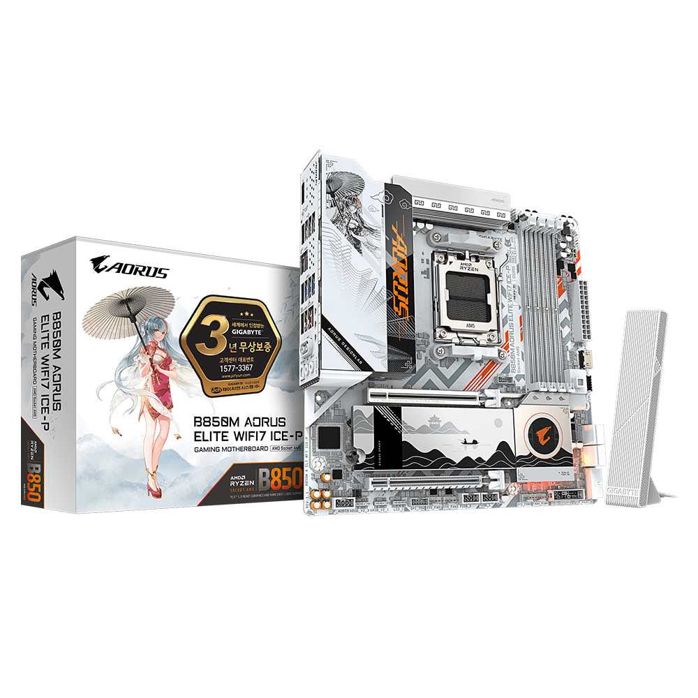GIGABYTE  B850M AORUS ELITE WIFI7 ICE-P 제이씨현