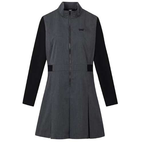 PXG  우븐 믹스 롱슬리브 원피스 PJFCW160431