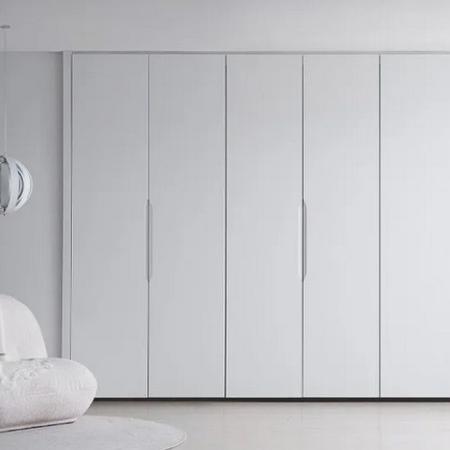 솔리에  클라우드 화이트 무몰딩 투도어 양문형 붙박이장