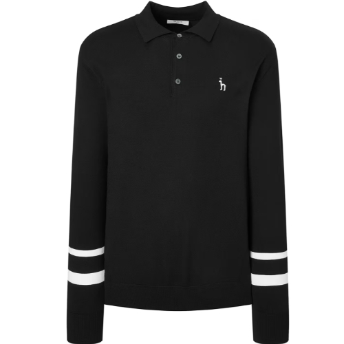 LF 헤지스골프 로고 라인 폴로 니트 WPSW4D601BK