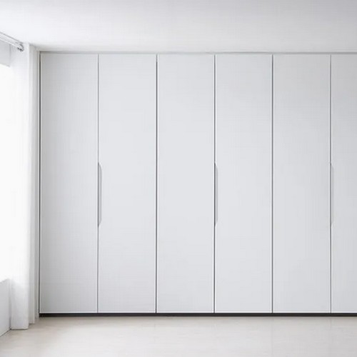 솔리에  클라우드 화이트 무몰딩 원도어형 붙박이장