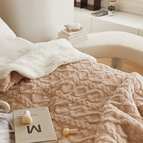 트위스트 양털 이불