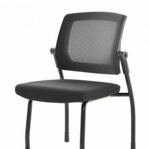 라온체어  CS100 블랙 A형 팔걸이무 모두고정 책상 의자