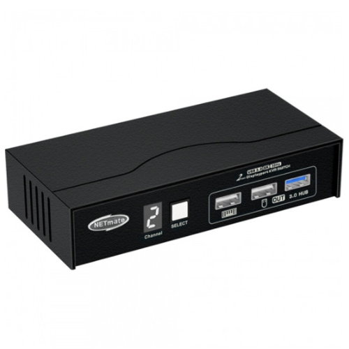 강원전자 NETmate NM-DK8302P 2:1 DP KVM 스위치