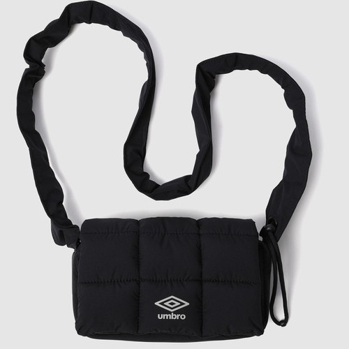 엄브로 플라이트 퀼팅 2WAY 미니백 블랙 UQ423CBGO2