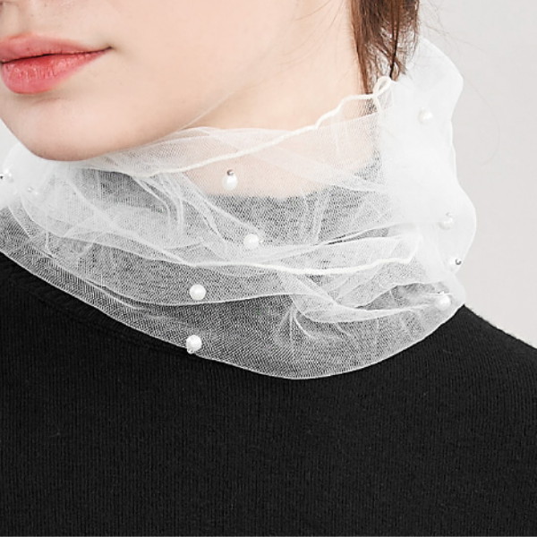 체스골프  진주망사 레이스 넥워머