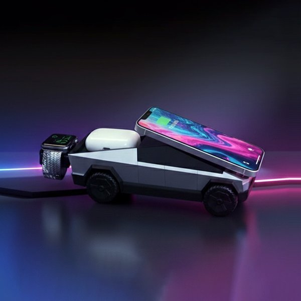 연화미디어 햅시 맥세이프 사이버독 3in1 Qi2 무선 충전기 YMCYBERT2