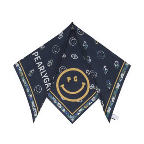 크리스패션 파리게이츠 플라워 스마일 패턴 실크 스카프 521E4AC401