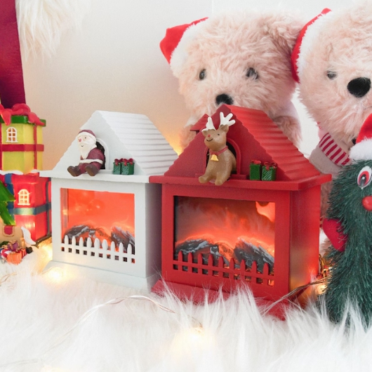 레나에너지  LED 나비다드 불멍 벽난로 무드등