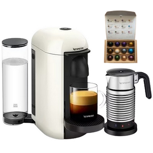 네스프레소  버츄오 플러스 GCB2 + 에어로치노4 + 캡슐 12개