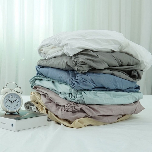 르헤브 항균 밀크티 코마사 순면 홑겹 매트리스 커버