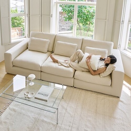 휴도 구름의 동백 모듈형 가죽 소파 4인용