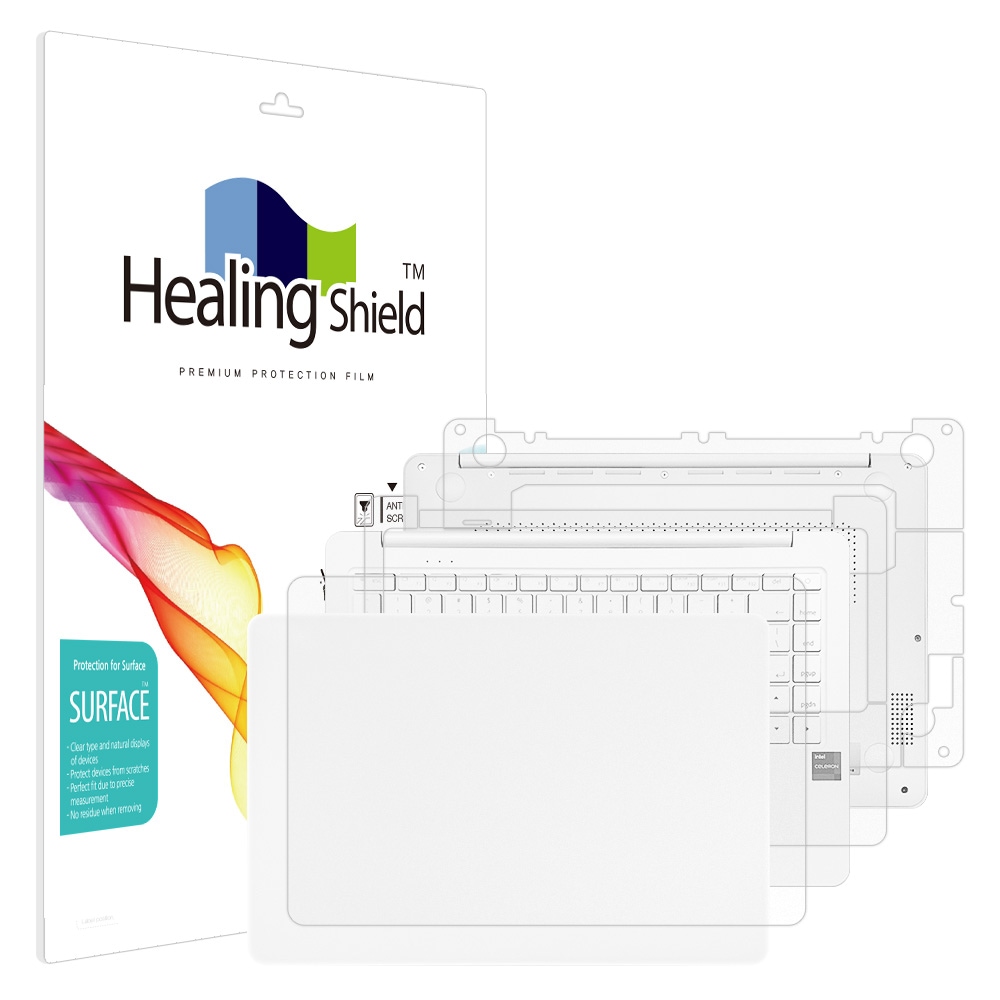 폰트리 힐링쉴드 베이직스 베이직북14 3세대 2024 무광 외부보호필름 3종 세트