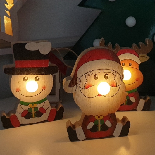 진바스  LED 산타 눈사람 루돌프