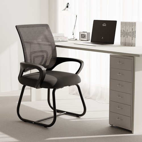 동서가구  에어무드 바퀴 없는 컴퓨터 사무실 고정형 메쉬 의자