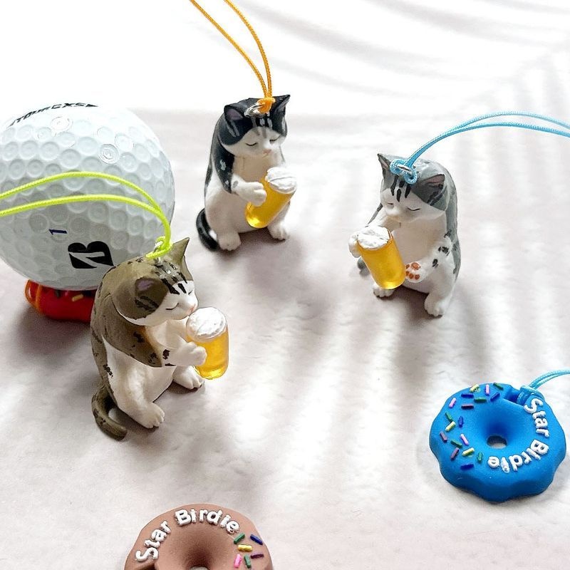 턴트골프  한잔하자냥 도넛링 골프티걸이