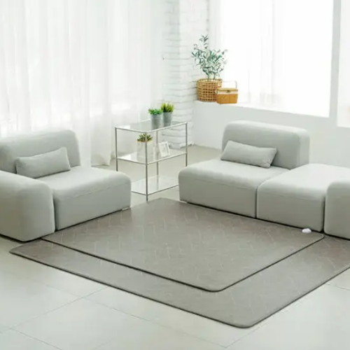 텐드리 헤링본 그레이 탄소 카페트매트