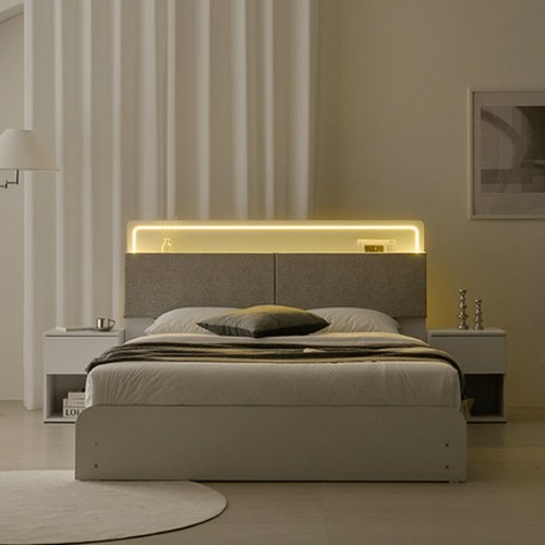 상일리베가구 위드유 LED 수납 침대 SS