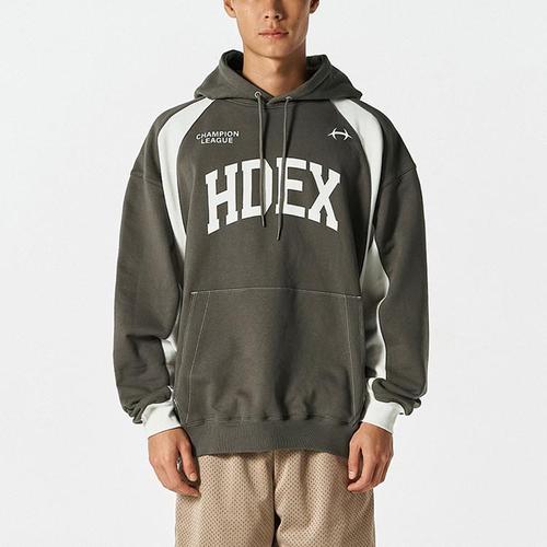 디에프코퍼레이션 에이치덱스 사이드 컬러 블럭 후디 Smokey H253MOLMH05SBR