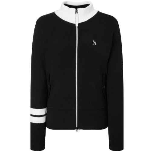 LF 헤지스골프 울혼방 니트 방풍 집업 HWSW5D719BK