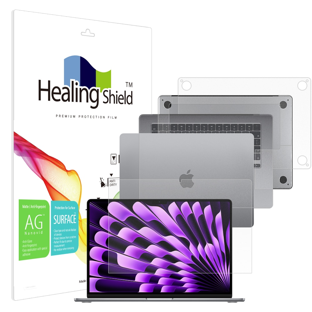 폰트리 힐링쉴드 애플 2024 맥북에어15 M3 저반사 지문방지