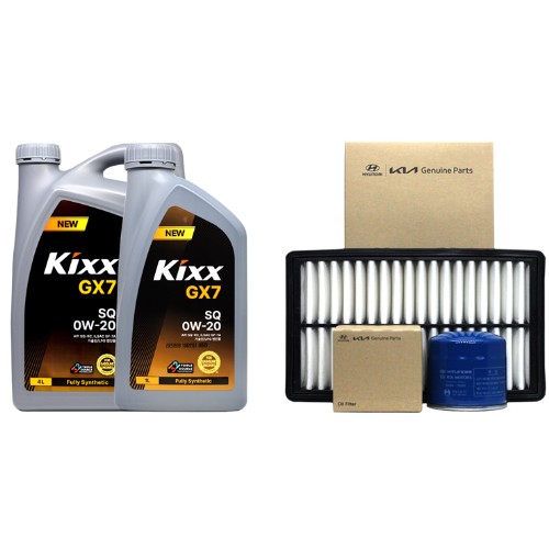 GS칼텍스 KIXX GX7 SQ 0W20 5L + 순정필터 현대 투싼NX4 가솔린