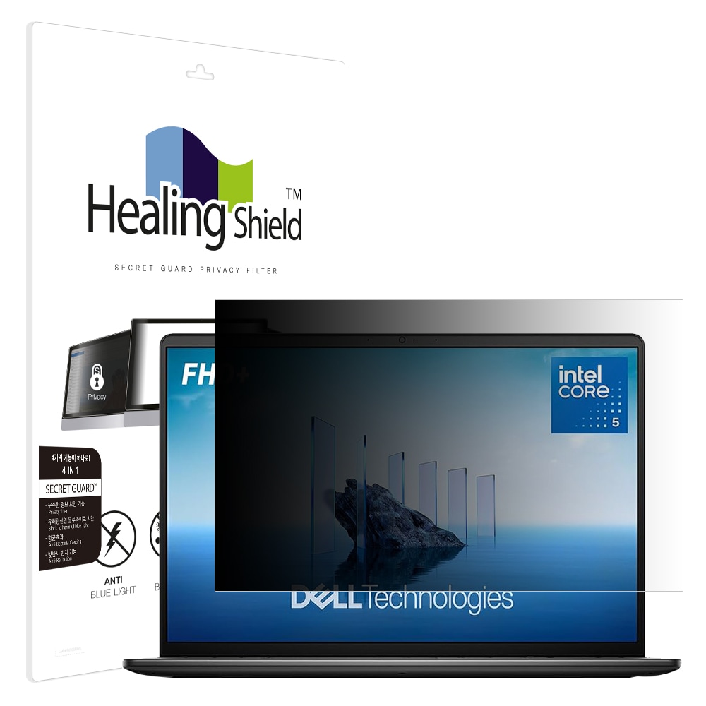 폰트리 힐링쉴드 델 16 DC16250 항균 블루라이트컷 양면 정보보안 액정보호필름