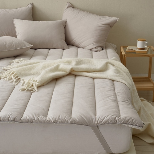 샤이닝홈 샤르르 파우제 60수 순면 밴딩 토퍼 침대패드