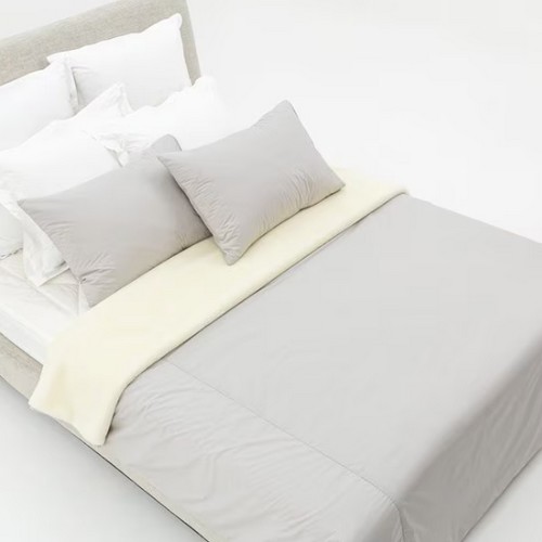 크리스피바바 숏세인트 그레이 양털이불 베개커버세트