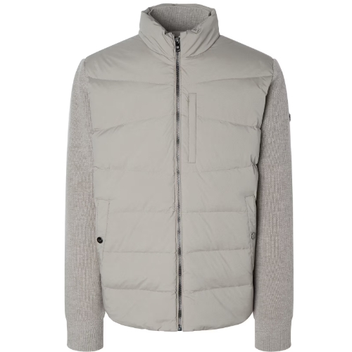 닥스골프 우븐 믹스 구스다운 니트 풀집업 DGSW5D754I3