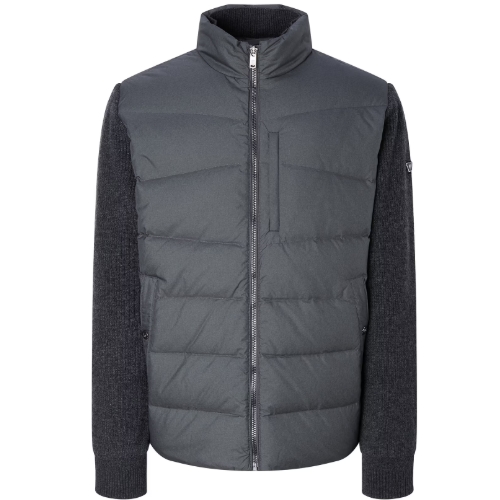 LF 닥스골프 우븐 믹스 구스다운 니트 풀집업 DGSW5D754CG