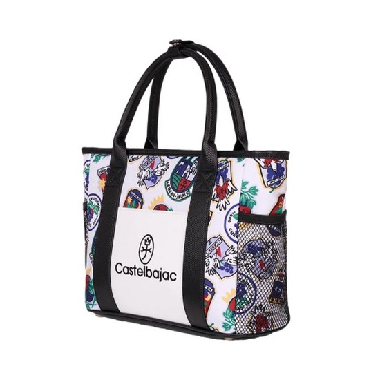 까스텔바작  심볼 패턴 보스턴백 BGEWGB702WH