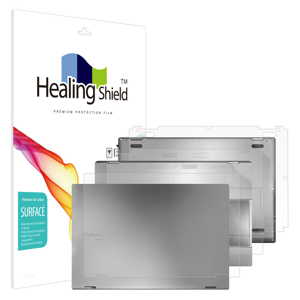 폰트리 힐링쉴드 펀디지 플립북 15 Wireless Dex 무광 외부보호필름 3종 세트