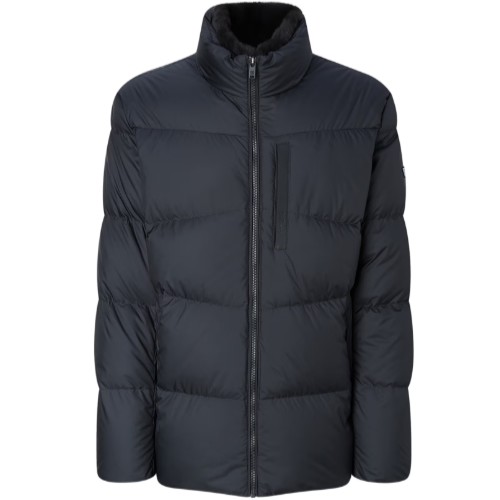 LF 닥스골프 FUR 트리밍 시그니처 구스다운 점퍼 DGJU5D811BK