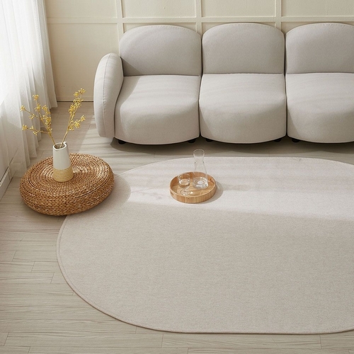 르헤브 바젤 타원형 방수 러그 거실 카페트