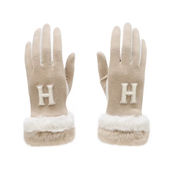 LF 헤지스골프 손목 퍼장식 여성용 양손장갑 HWGV5F701I1