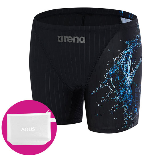 아레나  남성 수영복 3부 사각 수영손가방 A5FM1MD17BLK