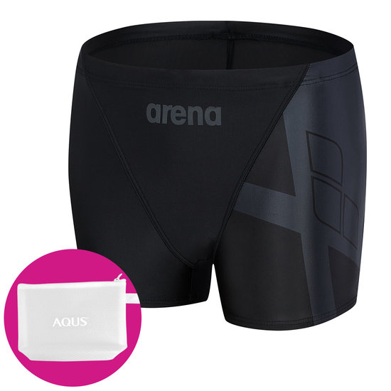 아레나  남성 수영복 2부 사각 수영손가방 A5FM1MD05BLK