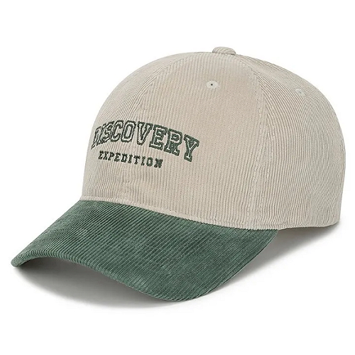 디스커버리익스페디션  코듀로이 컬러블럭 볼캡 DXCP7135N-GND