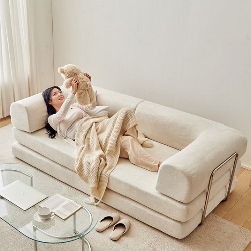 동서가구 스니피 모듈 압축 패브릭 소파 2인용