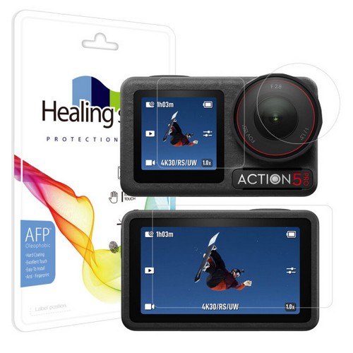폰트리 힐링쉴드 DJI 오즈모 액션5 Pro용 AFP 올레포빅 액정보호필름