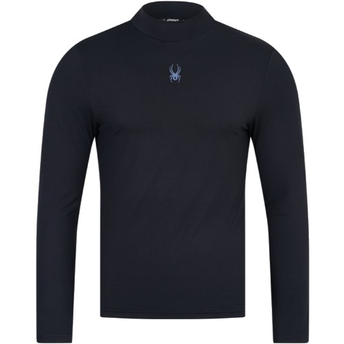 스파이더  기모 베이직 모크넥 티셔츠 SPKFCNRL208M-BLK