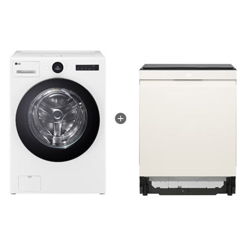 LG전자 트롬 오브제컬렉션 워시콤보 FH25WA + 식기세척기 DUE6BGL1E