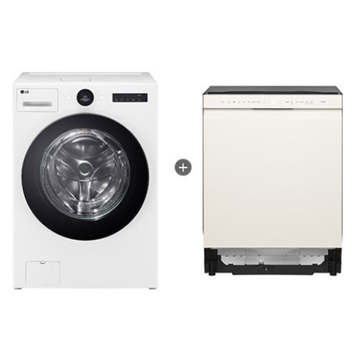 LG전자 트롬 오브제컬렉션 워시콤보 FH25WA + 식기세척기 DUE5BGL1E