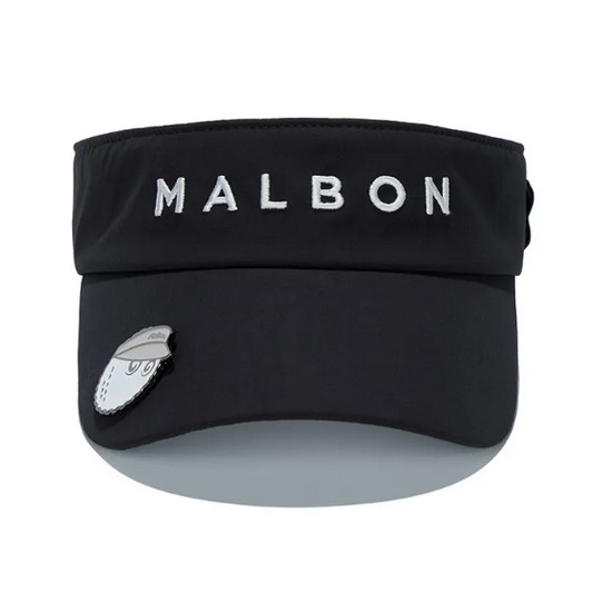말본골프  로고 티 홀더 바이저 M5341PVS03BLK