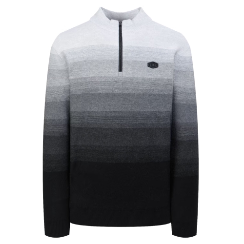 LF 닥스골프 로고장식 울 반집업니트 WGSW4D781BK