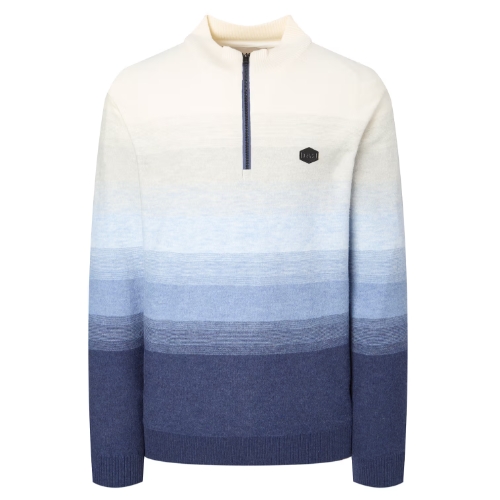 LF 닥스골프 로고장식 울 반집업니트 WGSW4D781B3