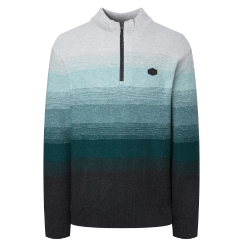 LF 닥스골프 로고장식 울 반집업니트 WGSW4D781E3